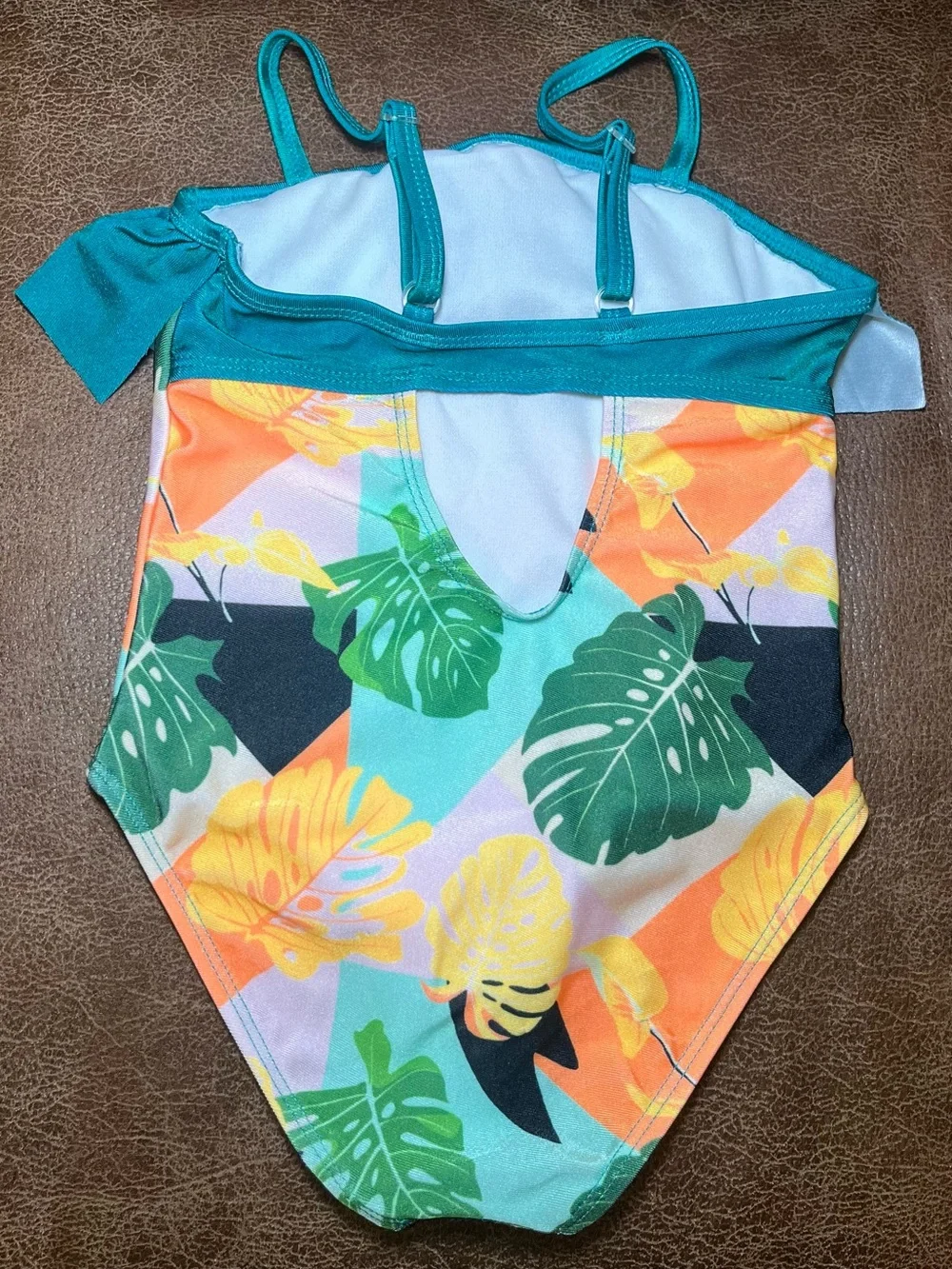 IKALI Girl’s' Tropical Print One-Piece Swimsuit NWOT Size 4T